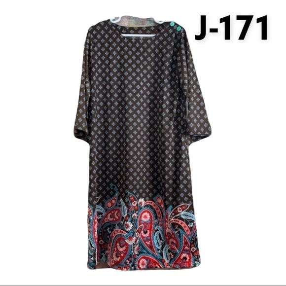 J. Khaki Other - Girls Sz M J Khaki Paisley Print Dress NWT